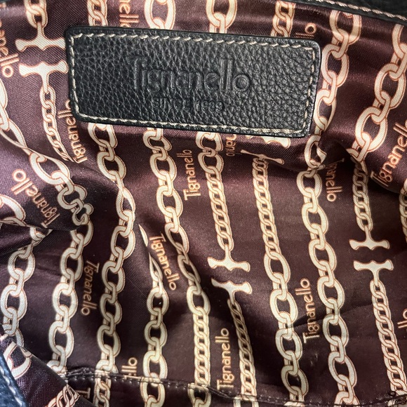 Tignanello Black Leather Shoulder Bag - Picture 12 of 12